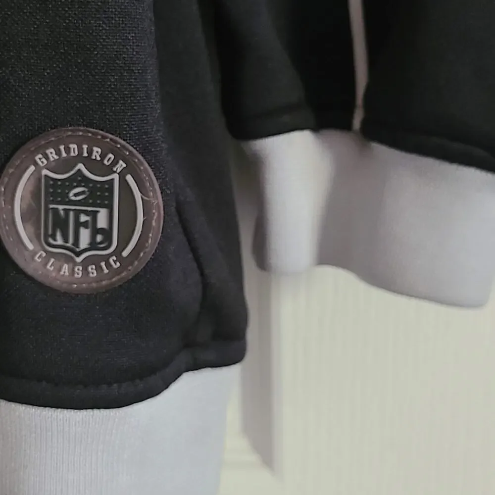 NFL x REEBOK‎ Oakland Raiders Logo Grid Iron Classic Retro 60th Ann Jacket 2XL